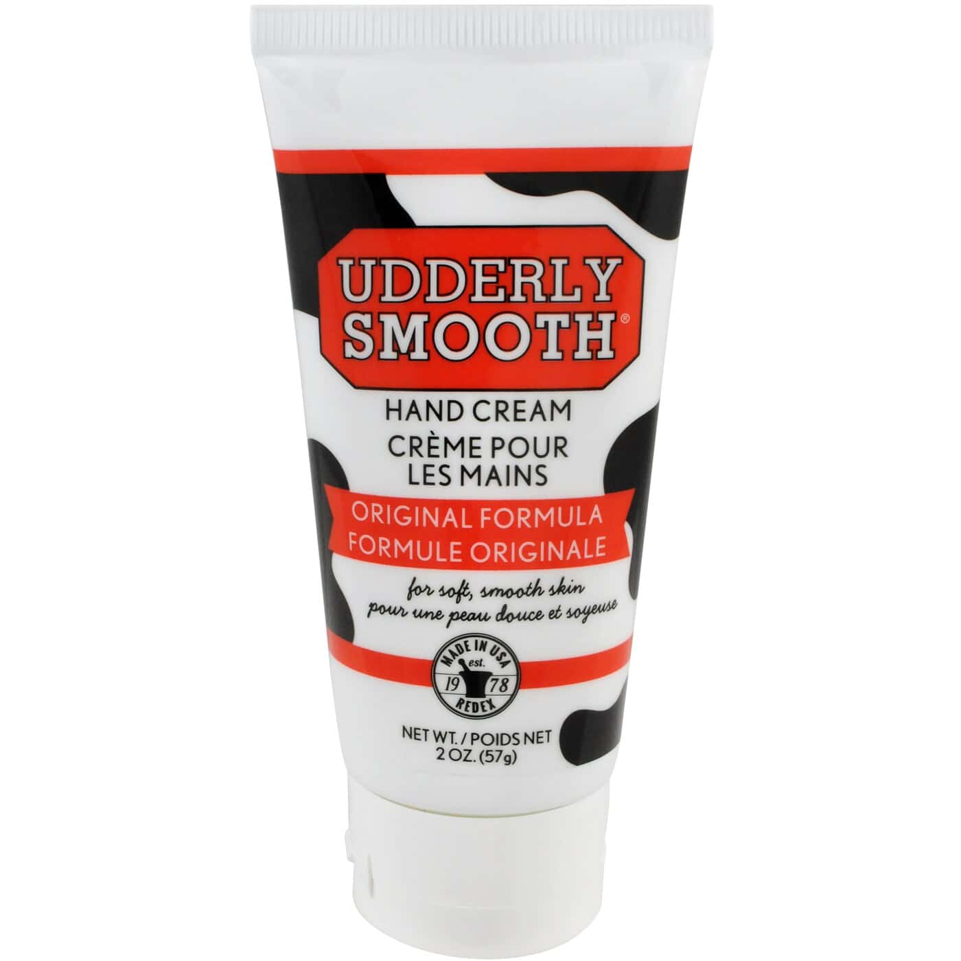 Udderly Smooth Hand Cream bilingual Canadian 57 g tube